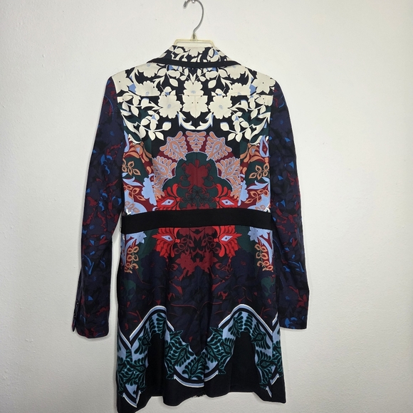 Anthropologie Elevenses Florilege Trench Coat 8 - Picture 5 of 7